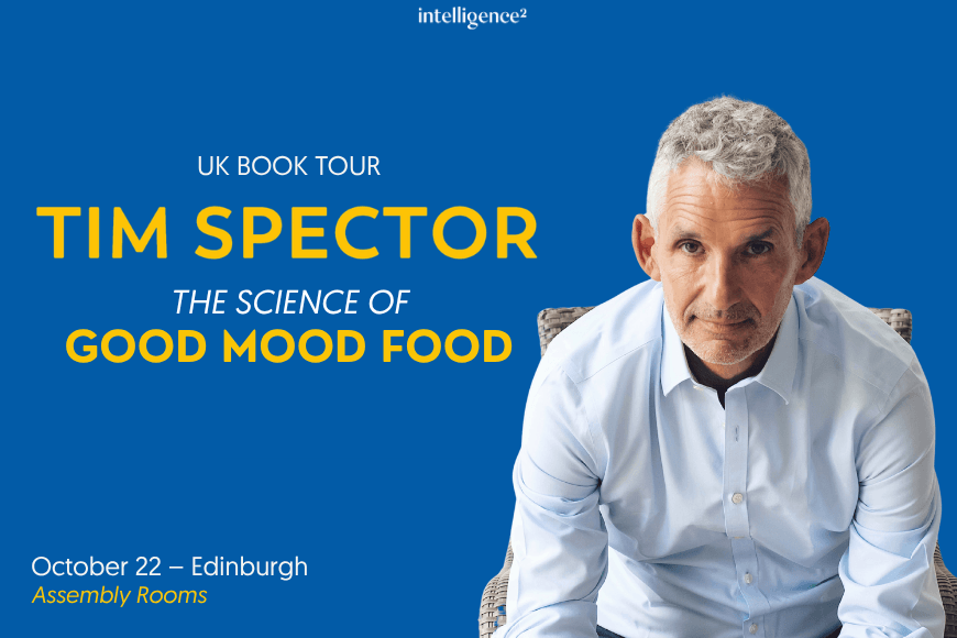 Tim Spector sat in a chair wearing a white shirt